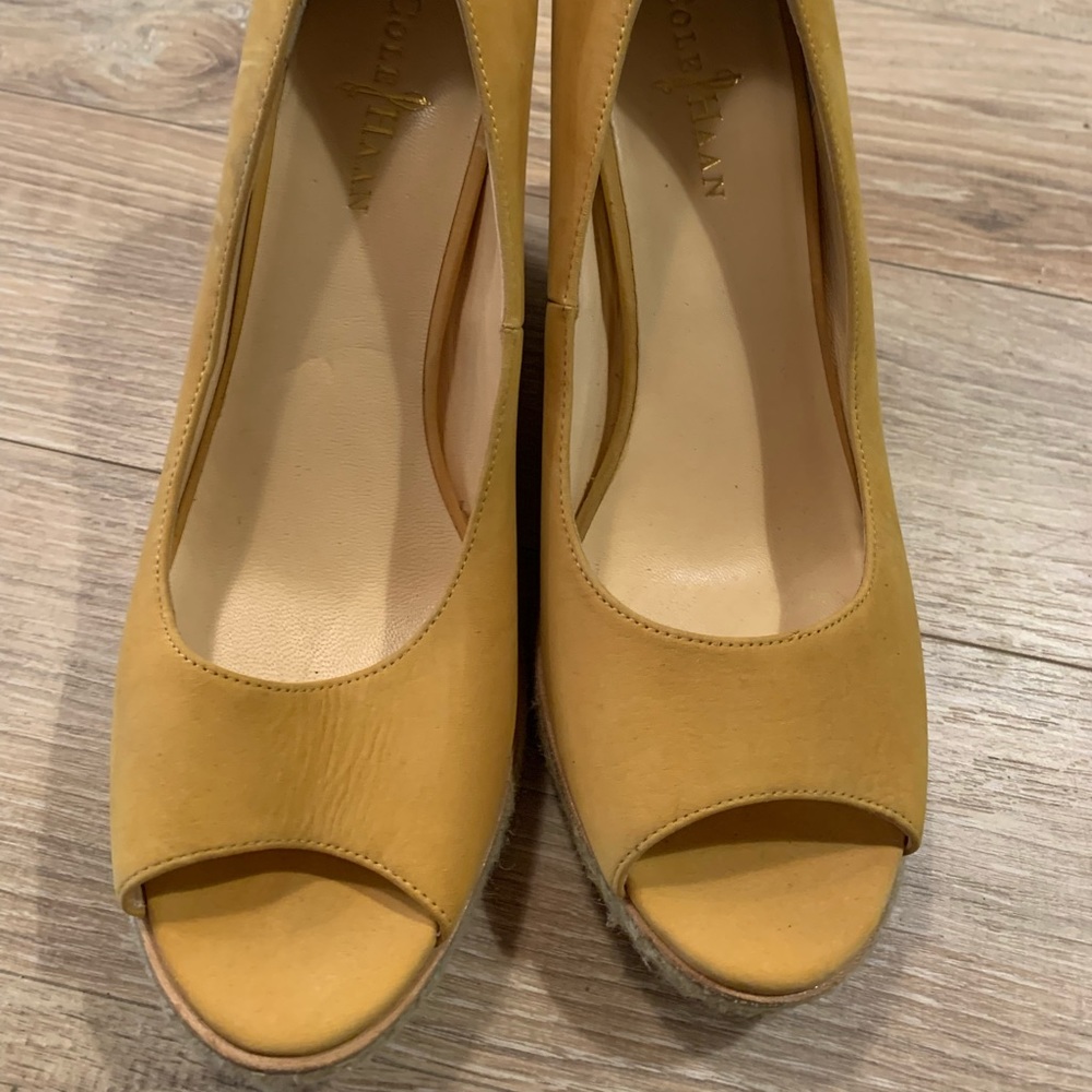 Cole Haan slip on wedges